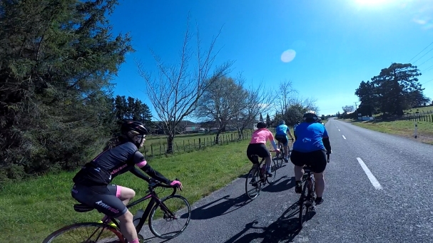 Me sort of keeping up with Rachael Cunningham