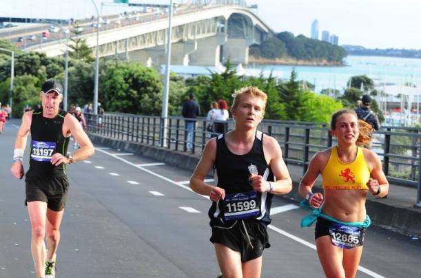 Running up the Harbor Bridge